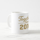Together Since 2010 Anniversary Mug  Koffiemok (Voorkant links)