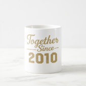 Together Since 2010 Anniversary Mug  Koffiemok (Center)