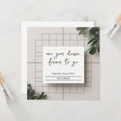 Together Since 20XX Personalized Couple  Kaart (Voorkant / Achterkant in situ)