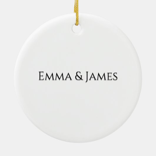 Together Since Year Modern Porsonalized Couple Keramisch Ornament (Achterkant)