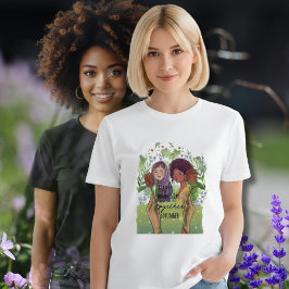 Together Stronger Womens Day Portrait with Roses Tri-Blend Shirt