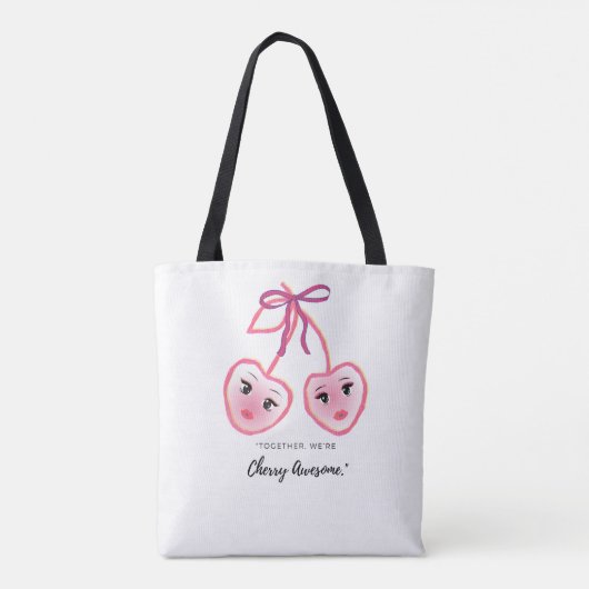 TOGETHER WE ARE CHERRY AWSOME TOTE BAG (Achterkant)