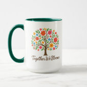 Together We Bloom Floral Mug Mok (Links)