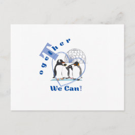 Together We Can | Motivational quote  Briefkaart