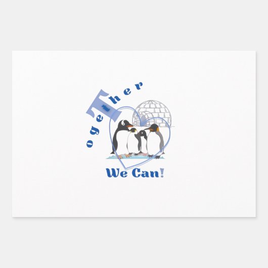 Together We Can | Motivational quote  Inpakpapier Vel (Voorkant 2)