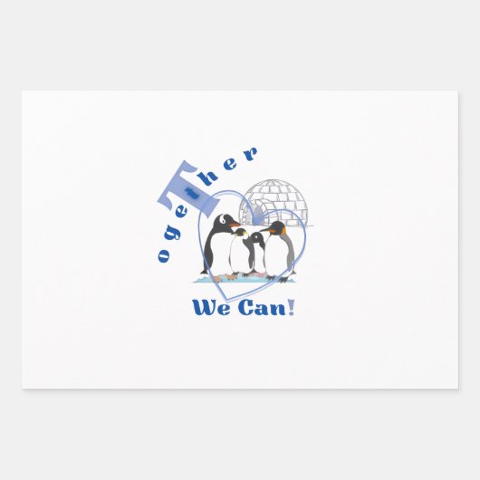 Together We Can | Motivational quote  Inpakpapier Vel (Voorkant)