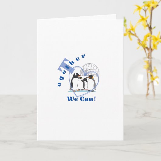 Together We Can | Motivational quote Kaart (Gele Bloem)