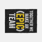 Together We Make An Ec Team - Awesome Coworkers Te Fleece Deken (Voorkant (Horizontaal))