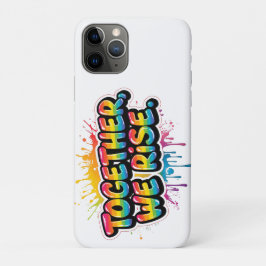 Together We Rise Rainbow Quote Design Case-Mate iPhone Case