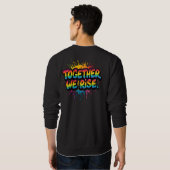 Together We Rise Rainbow Quote Design Trui (Achterkant volledig)