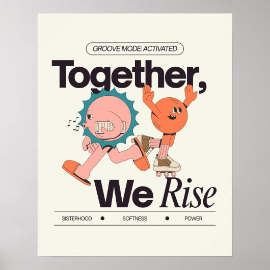 Together, We Rise – Sisterhood and Empowerment Poster (Voorkant)