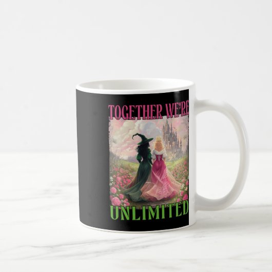 Together Witches Unlimited Pink Green Witch Hallow Koffiemok (Rechts)