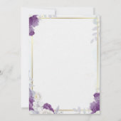 Together With Their Families Wedding Invitation Wo Kaart (Achterkant)