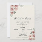 Together with Their Families Wedding Invitation Wo Kaart (Voorkant)