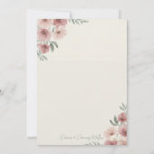 Together with Their Families Wedding Invitation Wo Kaart (Achterkant)