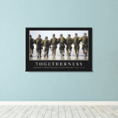 Togetherheid: Inspirerend prijsopgave Canvas Afdruk (Insitu (Houten vloer))