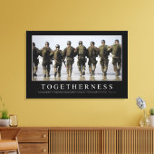 Togetherheid: Inspirerend prijsopgave Canvas Afdruk (Insitu (Woonkamer))