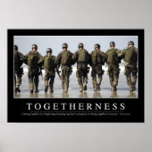 Togetherheid: Inspirerend prijsopgave Poster (Voorkant)