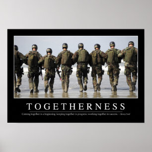 Togetherheid: Inspirerend prijsopgave Poster