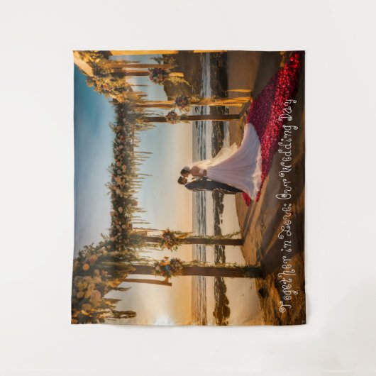 #TogetherinLove:OurWeddingDayTapestry Wandkleed (Voorkant)