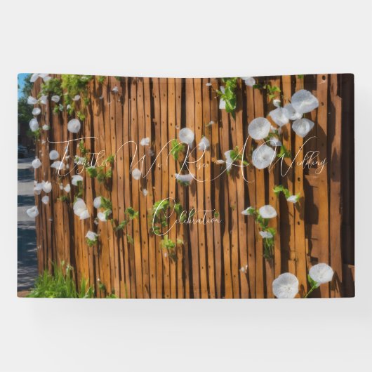 #TogetherWeRise:AWeddingCelebrationBanner Spandoek (Horizontaal)