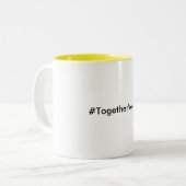 #TogetherWeRise Yellow Coffee Mok (Voorkant links)