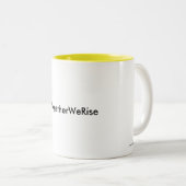 #TogetherWeRise Yellow Coffee Mok (Voorkant rechts)