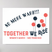 Togethore we stijgen - geen oorlogen meer! poster (Voorkant)