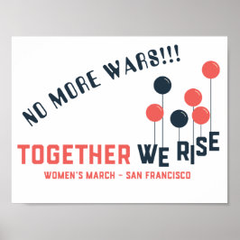 Togethore we stijgen - geen oorlogen meer! poster