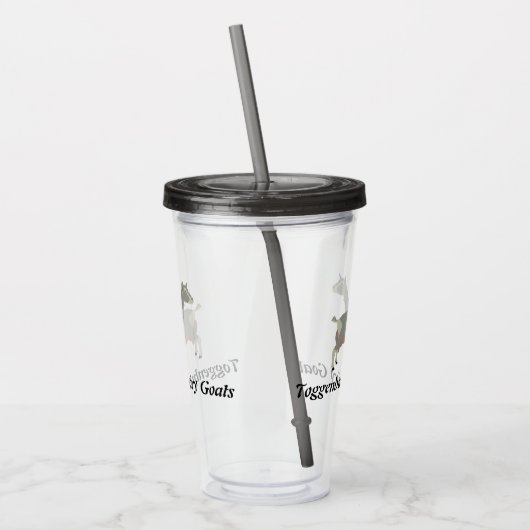 Toggenburg Dairy Goat Acryl Drinkbeker (Links)