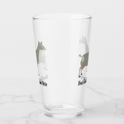 Toggenburg Dairy Goat Glas (Rechts)