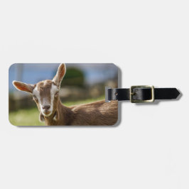 Toggenburg Dairy Goat Kind Bagagelabel