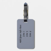 Toggenburg Dairy Goat Kind Bagagelabel (Achterkant verticaal)