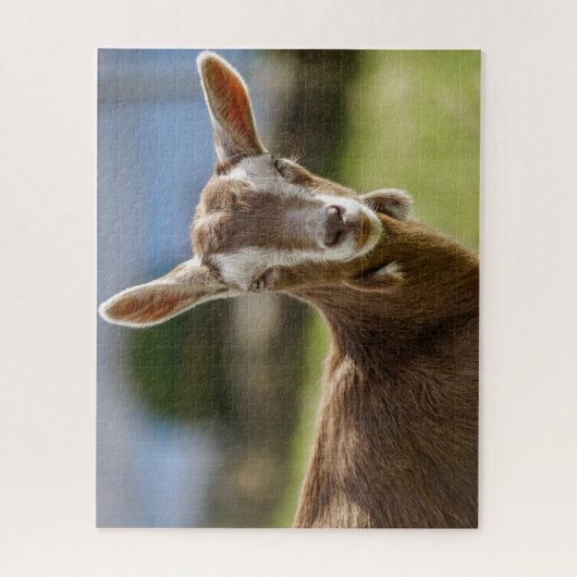 Toggenburg Dairy Goat Kind Legpuzzel (Verticaal)