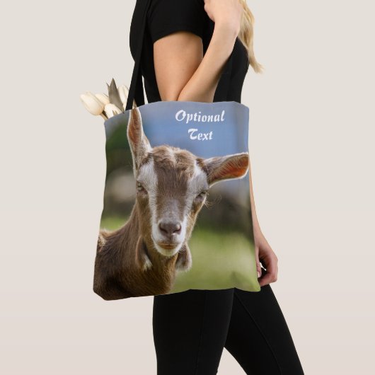 Toggenburg Dairy Goat Kind Tote Bag (Dichtbij)