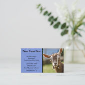 Toggenburg Dairy Goat Kind Visitekaartje (Staand voorkant)