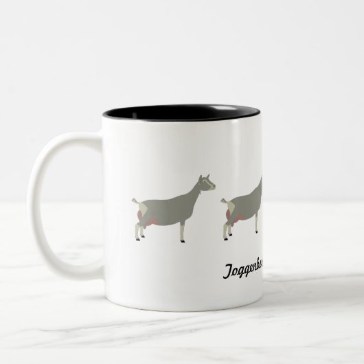 Toggenburg Dairy Goats Tweekleurige Koffiemok (Links)