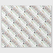 Toggenburg Geiten Dansen Kerst Wrapping Paper Cadeaupapier (Vlak)