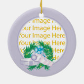 Toggenburg Goat Personalized Holiday Ornament (Achterkant)