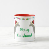 Toggenburg melkgeit kerst mok (Midden)