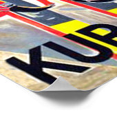 Toggenburg, ski in de sneeuw, Zwitserland Poster (Hoek)