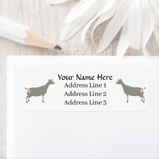 Toggenburg Zuivelgeit retour adreslabel Etiket (Insitu)