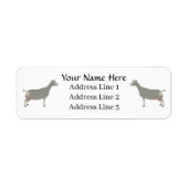 Toggenburg Zuivelgeit retour adreslabel Etiket (Voorkant)