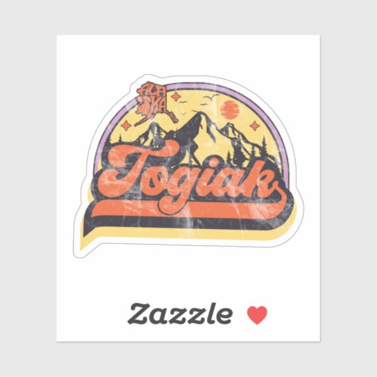 Togiak, Alaska Sticker (Vel)