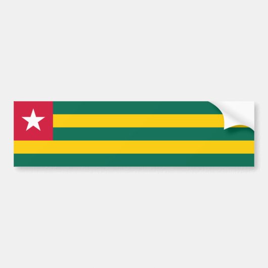 Togo Bumpersticker (Voorkant)