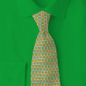Togo Flag Brick Pattern Stropdas