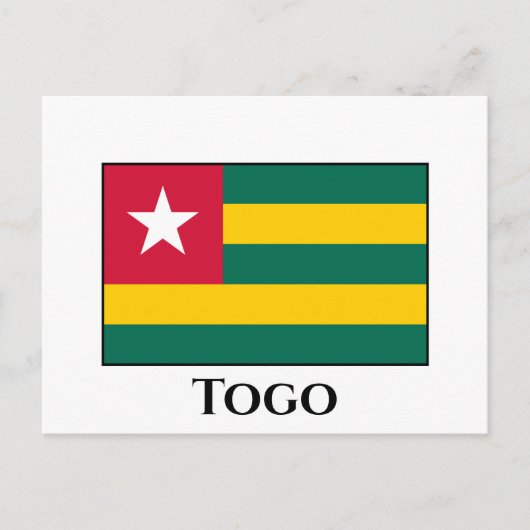 Togo Flag Briefkaart (Voorkant)