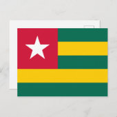 Togo Flag Briefkaart (Voorkant / Achterkant)
