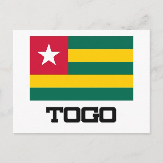 Togo Flag Briefkaart (Voorkant)