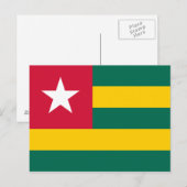 Togo Flag Briefkaart (Voorkant / Achterkant)